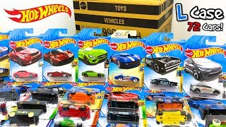 Unboxing Hot Wheels 2018 L Case 72 Car Assortment [upl. by Handel]