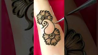 New easy stylish front hand mehndi design  simple mehndi  mehndi design  mehndi shorts [upl. by Aeslahc879]