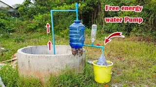 Amazing idea To Make Auto pump from deep well Pressure pump from deep wellfreeenergydiypvc [upl. by Azenav]