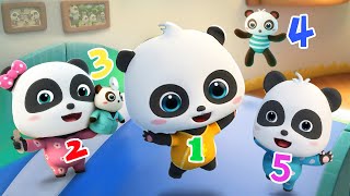 Five Little Pandas  Baby Panda Family  Nursery Rhymes amp Kids Song  Baby Panda [upl. by Dnomasor]