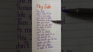 Hey Jude 🧡  The Beatles lyrics viral shorts [upl. by Benge]