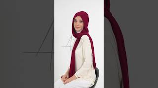 How To Wear Practical Chiffon Shawl with BuiltIn Cap  PS46 [upl. by Edwina941]