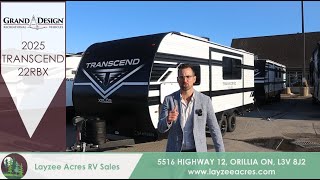 2025 Grand Design Transcend 22RBX Gordie Howe of Trailers  Layzee Acres RV Sales [upl. by Elleirol]