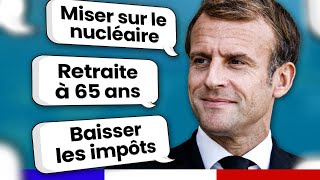 Emmanuel Macron  10 mesures pour comprendre son programme Présidentielle 2022 [upl. by Nnylsia]