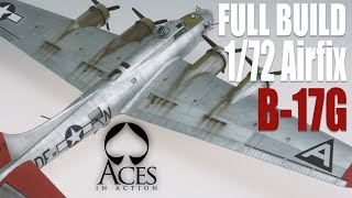 172 Airfix B17 Flying Fortress Model Kit Tutorial Build [upl. by Rebmaed8]