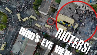 The Southport Riots Birds Eye View Shocking Scenes [upl. by Hynda]