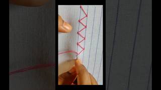 shortsembroidery Chevron stitch [upl. by Llevart489]