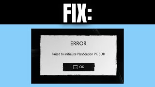 How To Fix quotFailed To Initialize PlayStation PC SDKquot Error In Ghost of Tsushima DIRECTORS CUT [upl. by Bing]