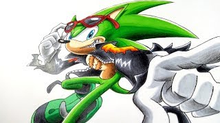 Drawing Scourge the Hedgehog [upl. by Yllehs986]