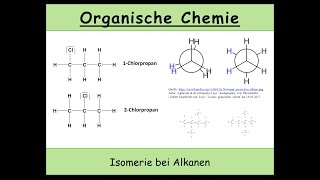 Isomerie bei Alkanen Konstititutionsisomerie und Konformationsisomerie 7 [upl. by Yenitirb]