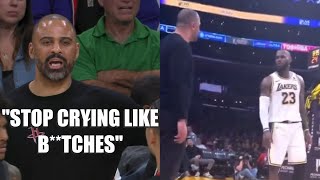 Courtside video reveals what was said between LeBron James and Ime Udoka 🍿 [upl. by Aicssej]