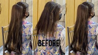 How to add Hair Extension  Reception Hair Style Moona Hair Makeup is live [upl. by Sihtnyc]