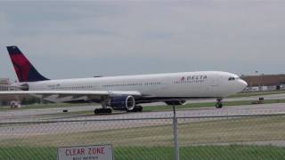 Delta Airlines A330300 Taking Off [upl. by Edan]