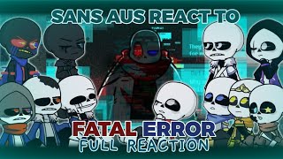 FULL Sans Aus React to Fatal Error [upl. by Sherrard]