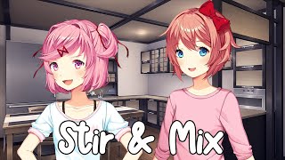 Natsuki amp Sayori Stir And Mix DDLC x Scratchin Melodii Cover [upl. by Nuriel772]