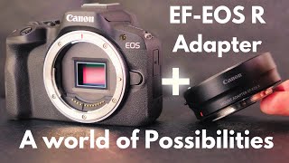 Canon EFEOS R Mount Adapter for Canon R Mirrorless Cameras REVIEW  Maximize EF EFS Lenses [upl. by Llener450]