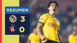 Resumen completo América 3 – 0 Atlas  Jornada 8 AP24  ¡Debutando y anotando con VÍCTOR DÁVILA [upl. by Cayser]