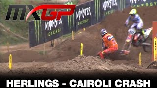 CRASH HERLINGS amp CAIROLI  MXGP of Riga 2020 [upl. by Calandria]