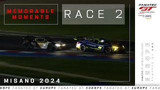 Valentino Rossi Makes the Pass  Misano Race 2  Fanatec GT World Challenge Europe 2024 [upl. by Holds]