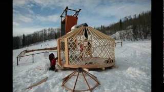 UAF  2012  Yurt construction timelapse [upl. by Efthim]