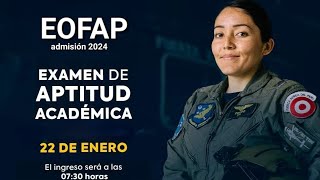 Examen de aptitud académica EOFAP 2024 [upl. by Roybn]