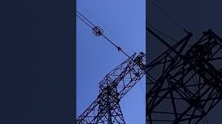 Insulator changing of 400 KV pgcil automobile funny pgcil hiphop music rap [upl. by Ydnolem704]