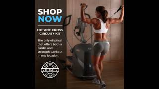 Octane Fitness is the only elliptical that offers both a cardio and strength workout in one loca [upl. by Isola]