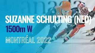 Suzanne SCHULTING NED  Winner  1500m W  Montréal  ShortTrackSkating [upl. by Fanny]