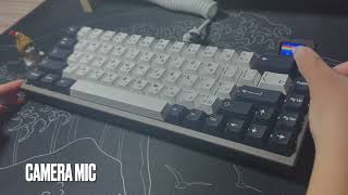 Creamy Keydous NJ68 Pro Everglide Aqua Water King Keyboard Sound Test [upl. by Aneev]