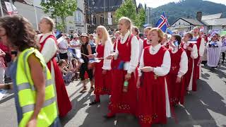 Llangollen International Musical Eisteddfod Parade of Nations 2018 [upl. by Martinson]