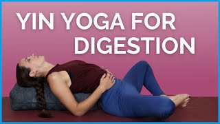 Yin Yoga for Digestion amp Constipation  Detox Stretch to Reduce Bloating [upl. by Hellah85]