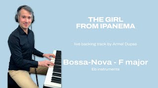 The Girl From Ipanema⎮live jazz backing track for alto sax [upl. by Anera230]