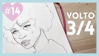 COME DISEGNARE un VOLTO a 34  Tutorial di disegno a matita di volto a tre quarti facile 14 [upl. by Donatelli]