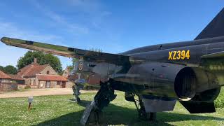 RAF Sculthorpe Heritage centre Sepecat GR3 Jaguar XZ394 plane [upl. by Wolliw]