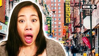 Mainland Chinese Girls First Reaction to Chinatown in the USA [upl. by Lesli]