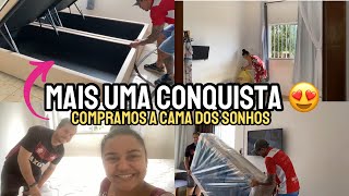 UNBOXING CAMA SUPER KING BAÚ ORTOBOM  ELA É MUITO GRANDE  SONHO REALIZADO [upl. by Recor]