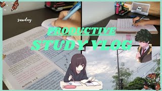 PRODUCTIVE Day In My Life 📓☁️ Study Vlog  Lots of Studying Sports Eating 🍞 and more [upl. by Neuberger]