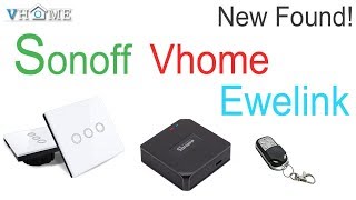 Ewelink APP Vhome Smart Switch Work With Sonoff Rf Bridge Test Record [upl. by Marlen478]