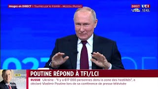 Vladimir Poutine  quotNous nous tenons prêts à poursuivre nos interactions avec la Francequot [upl. by Jeffery]