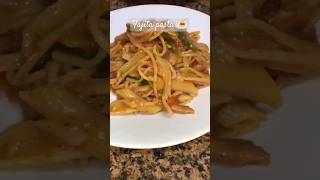 Delicious fajita pasta🍝Taste town with sehr food pasta youtubeshorts trending [upl. by Nylrebmik]