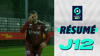 Résumé 12ème journée  Ligue 2 BKT  20232024 [upl. by Kitti]