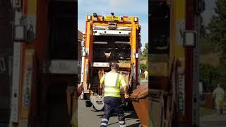 2018 Dennis Bin Lorry With Rare Diamond System Collecting Garden Waste In Bromsgrove garbagetruck [upl. by Noitna202]