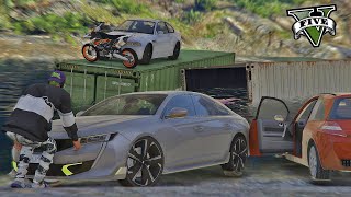 ON OUVRE UN CONTENEUR ABANDONNÉ REMPLI DE VOITURES  GTA V RP MOD [upl. by Selrhc]