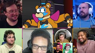 5 AM at Freddys Superstar Edition REACTION MASHUP2112 [upl. by Esteban]