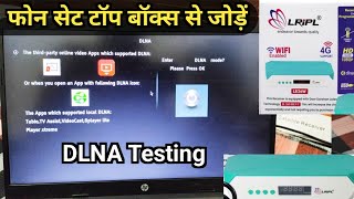 How to Use DLNA in LRIPL LR26W Free Dish  DLNA Setting Application [upl. by Nwadrebma548]