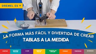 Dremel es  Cómo fresar madera con una herrameinta Dremel  aditamento 335 [upl. by Forward459]