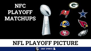 NFC Playoff Picture Wild Card Matchups SET Bracket Dates And Times For 2022 NFL Playoffs [upl. by Enahs]