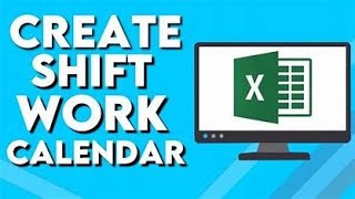 How to Create Work Shift Calendars in MS Excel  StepbyStep Tutorial [upl. by Un]