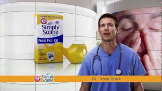 ARM amp HAMMER™ Simply Saline™ Neti Pot  Featuring Dr Travis Stork [upl. by Veronique]