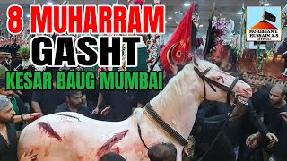 8 MUHARRAM GASHT KESAR BAUG MUMBAI 2024 [upl. by Dehlia84]